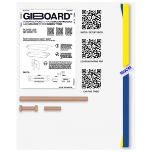Gibbon Slacklines, Gibbon Slacklines - Giboard Line - Slackline Gr 160 x 2,5 cm flow, 