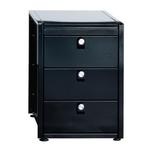 Lehni, Office-Korpus, Farbe schwarz, Schubladen 3 x a6, Griff mit schloss, 