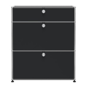 undefined, Kommode Haller, Farbe graphitschwarz, 