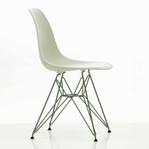 Vitra, Eames Plastic Chair RE DSR Colours Stuhl, Farbe kieselstein 11 / eames sea foam green 31, Gleiter für teppichböden, 
