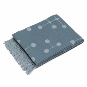 undefined, Eames Wool Blanket Dot Pattern Decke, Farbe hellblau, 