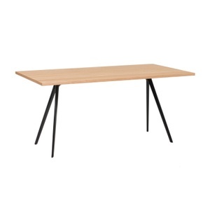 Magis Spa, Baguette Esstisch , Tischplatte mdf, schwarz 8510, Länge 160 cm, Untergestell schwarz pulverbeschichtet 5140, 