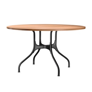 Magis Spa, Milà Rundtisch , Tischplatte carrara marmor weiss, Untergestell schwarz 5258, 