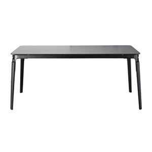 Magis Spa, Steelwood Tisch, Ausführung Tischplatte / Untergestell hpl weiss 8500 / buche weiss 7108, Grösse d. 120 cm, 