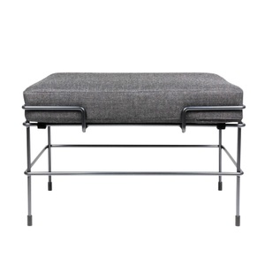 Magis Spa, Traffic_2 Ottoman Hocker , Bezug kvadrat tonus 4 - 135/beige, Gestell schwarz 5013, 