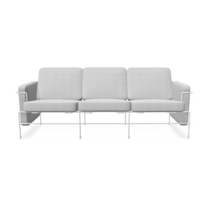 Magis Spa, Traffic_2 Outdoor 3er Sofa, Bezug polyhedra 1101 - weiss, 