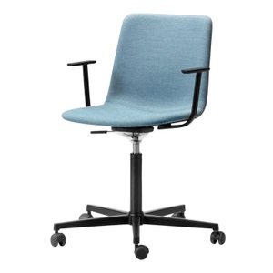 Fredericia, Pato Executive 4072 Bürodrehstuhl, Bezug stoff remix3 - 954 olive green, Untergestell aluminium poliert, 