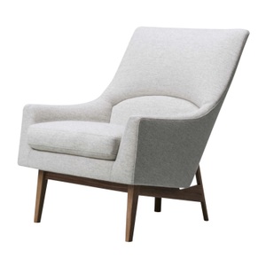 Fredericia, A-Chair Sessel , Bezug leder omni - 377 dark brown, Gestell walnuss lackiert, 