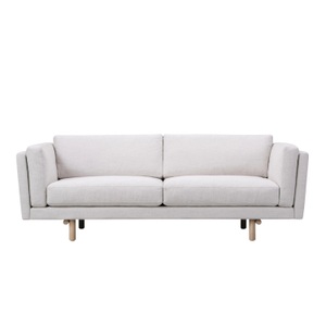 Fredericia, EJ288 2er Stoff-Sofa, Bezug stoff remix3 - 163 warm grey, Beine eiche lackiert, 