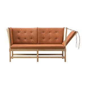 Fredericia, The Spoke-Back 2er Sofa, Bezug leder omni - 293 burnt sienna, Gestell eiche geseift, 