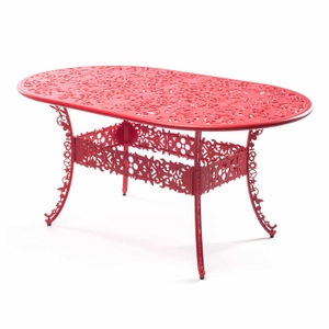 undefined, Oval Table Industry Collection Outdoor-Tisch , Farbe rot, 