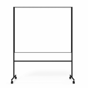 undefined, ONE doppelseitiges mobiles Whiteboard Schreibtafel, Breite 156,7 cm, Farbe schwarz, 