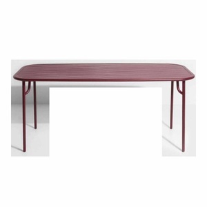 Petite Friture, Week-End Slats Dining Table Tisch, Farbe jade green, Grösse l. 180 x b. 85 x h. 74cm, 