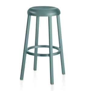 Emeco, ZA Barstool Barstuhl, Ausführung aluminium, light blue, 