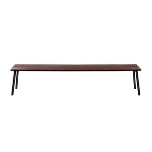 Emeco, Run Bench Sitzbank, Gestell aluminium, klar pulverbeschichtet, Sitz aluminium, Grösse l. 155,5 cm, 