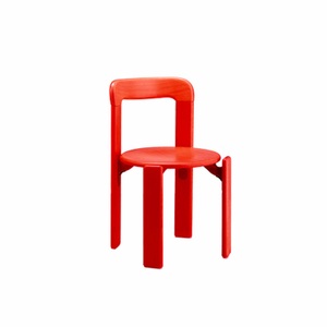 undefined, Rey Junior Kinderstuhl, Farbe rot gebeizt, 