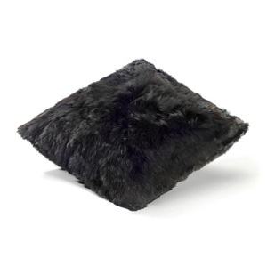 Weich Couture Alpaca, Kissen Mia, Grösse l. 40 x b. 40 cm, Ausführung one-sided, Farbe jet black, 