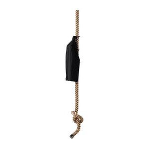 Opinion Ciatti, La Cima Wand-Schiffseilgarderobe , Seil schwarz, Befestigung/Haken nickel, 