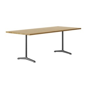 horgenglarus, t-1670 Delta Tisch, Grösse b. 180 x t. 90 cm, Holz buche gebeizt/buche schwarz hg 203, 