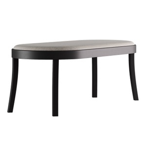 horgenglarus, 16-423 Seley Lounge Sitzbank, Holz buche schwarz hg203, Stoff remix 0823, 