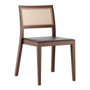 horgenglarus, 6-596 Matura Mandarin Stuhl, Holz buche weiss hg330, Bezug leder caffee 2815, 