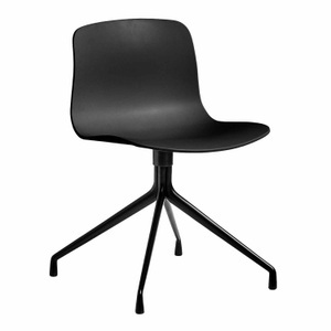 Hay, About a Chair AAC10 Stuhl, Sitz Polypropylen azure blue 2.0 (recycled), Untergestell Aluminium weiss pulverbeschichtet, 