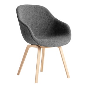 Hay, About a Chair AAC123 Stuhl, Stoff 0692 remix by kvadrat, Untergestell eiche wasserbasiert lackiert, 