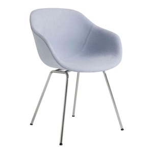 Hay, About a Chair AAC227 Stuhl, Stoff 0163 remix by kvadrat, Untergestell stahl, pulverbeschichtet schwarz, 
