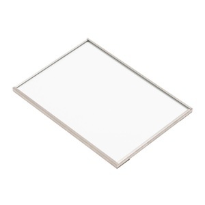 Lehni, Wechselrahmen, Farbe weiss, Glas refloglas (entspiegelt), Format 50 x 70 cm, Aufhängung wh hochformat, 