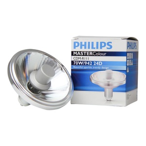 Philips, Philips MASTERColour CDM-R111 70W 942 GX8.5 24D | Kaltweiß, Philips MASTERColour GX8.5 CDM-R111 Elite 70W 24D - 942 Kaltweiß | Höchste Farbwiedergabe