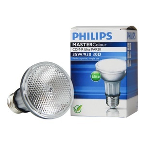 Philips, E27 930 35W Entladungsl. Mastercolor CDM-R Elite, Philips MASTERColour E27 CDM-R Elite PAR20 35W 30D - 930 Warmweiß | Höchste Farbwiedergabe