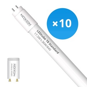 Noxion, Mehrfachpackung 10x Noxion Avant LEDtube T8 Standard (EM/Direct) 120cm 17.5W 840 | Kaltweiß - mit LED-Starter - Ersatz für 36W, Mehrfachpackung 10x Noxion Avant LED Röhre T8 Standard (EM Mains) Standard Output 17.5W 1800lm - 840 Kaltweiß | 120cm - Ersatz für 36W