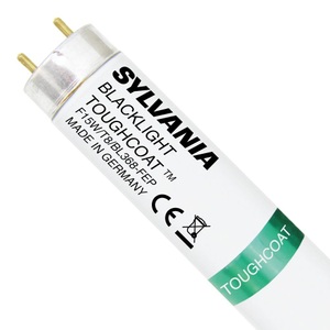 Sylvania, Sylvania Schwarzlicht F15W T8 BL 368 Toughcoat, Sylvania Toughcoat BL368 T8 15W - Schwarzlicht | 44cm