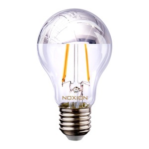 Noxion, Noxion Lucent Fadenlampe LED Glühbirne Silber Spiegel A60 E27 220-240V 7W 680LM CRI80 2700K ND (60W eqv.), Noxion Lucent LED E27 Birne Fadenlampe Klar 7W 680lm - 827 Extra Warmweiß | Ersatz für 60W