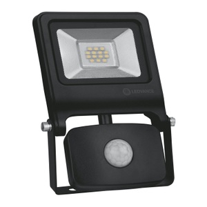 LEDVANCE, LEDVANCE LED-Scheinwerfer Value 10W 4000K 800lm IP44 Schwarz | inkl. Sensor, Ledvance LED-Scheinwerfer Value Schwarz 10W 800lm 110D - 840 Kaltweiß | IP44 - Bewegungs- und Lichtsensor - Symmetrisch