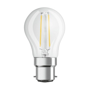 Osram, OSRAM LED-Tropfenlampe B22d 4W 2.700K klar, Osram Retrofit Classic LED B22d P45 Kugel Fadenlampe Klar 4W 470lm - 827 Extra Warmweiß | Ersatz für 40W