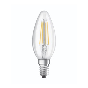 undefined, Osram Parathom Retrofit klassisch E14 B35 4W 927 470lm Klar | Dimmbar - Extra Warmweiß - Ersatz für 40W, Osram Classic LED E14 Kerze Fadenlampe Klar 4W 470lm - 927 Extra Warmweiß | Höchste Farbwiedergabe - Dimmbar - Ersatz für 40W