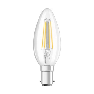 Osram, Osram Classic LED B15d Kerze Fadenlampe Klar 4W 470lm - 827 Extra Warmweiß | Ersatz für 40W, Osram Classic LED B15d Kerze Fadenlampe Klar 4W 470lm - 827 Extra Warmweiß | Ersatz für 40W