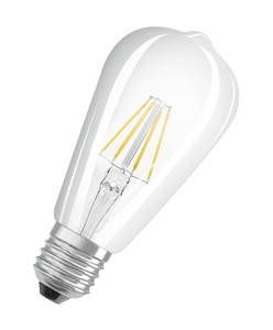 Ledvance Superior Classic LED E27 Edison Fadenlampe Klar 5.8W 806lm - 927 | Dimmbar - Höchste Farbwiedergabe