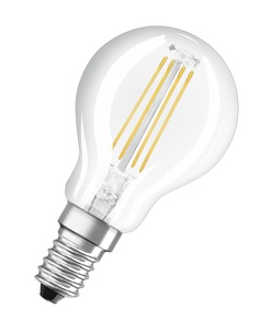 Ledvance Superior Classic LED E14 Kugel Fadenlampe Klar 3.4W 470lm - 940 | Dimmbar - Höchste Farbwiedergabe