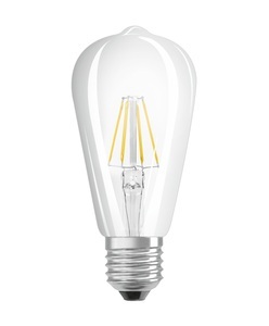 LEDVANCE, Ledvance Classic LED E27 Birne Fadenlampe Klar 5.8W 806lm - 927 | Höchste Farbwiedergabe - Dimmbar - Ersatz für 60W, 