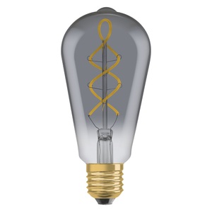 Ledvance Vintage 1906 LED E27 Birne Smoke 4W 140lm - 818 | Ersatz für 15W