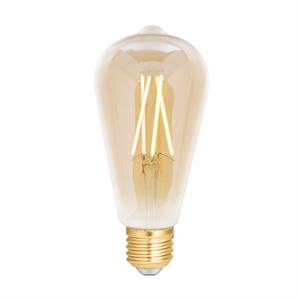 WIZ Smart Wifi E27 Edison Fadenlampe Messing 6.5W 720lm - 820-845 Abstimmbares Weiß | Dimmbar - Ersatz für 50W