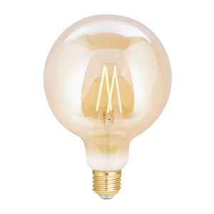 WIZ Smart Wifi E27 Globe Fadenlampe Messing 125mm 6.5W 720lm - 820-845 Abstimmbares Weiß | Dimmbar - Ersatz für 50W