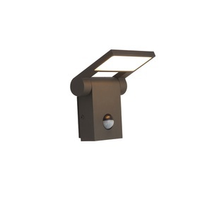 Ansell, Ansell LED Wall Light Tempo 90D Adjustable Graphite 10W 738lm - 840 Cool White | IP54 - Motion and Light Sensor, Ansell LED Wall Light Tempo 90D Adjustable Graphite 10W 738lm - 840 Cool White | IP54 - Motion and Light Sensor