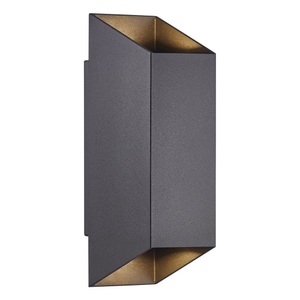 Nordlux Nico Außenbeleuchtung Wandleuchte Aluminium Schwarz | Geeignet für 2x GU10