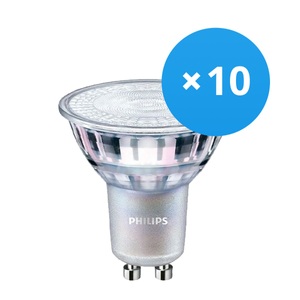Philips, Mehrfachpackung 10x Philips LEDspot MV Value GU10 4.9W 927 60D (MASTER) | Höchste Farbwiedergabe - Extra Warmweiß - Dimmbar - Ersatz für 50W, Mehrfachpackung 10x Philips MASTER Value LEDspot GU10 PAR16 4.9W 355lm 60D - 927 Extra Warmweiß | Höchste Farbwiedergabe - Dimmbar - Ersatz für 50W