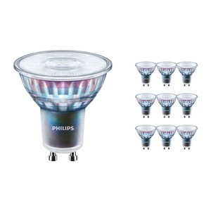 Philips, Mehrfachpackung 10x Philips LEDspot ExpertColor GU10 3.9W 927 36D (MASTER) | Höchste Farbwiedergabe - Extra Warmweiß - Dimmbar - Ersatz für 35W, Mehrfachpackung 10x Philips MASTER LEDspot ExpertColor GU10 PAR16 3.9W 265lm 36D - 927 Extra Warmweiß | Höchste Farbwiedergabe - Dimmbar - Ersatz für 35W