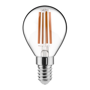Noxion, Noxion Lucent Fadenlampe LED Lustre 4.5W 827 P45 E14 Klar | Dimmbar - Extra Warmweiß - Ersatz für 40W, Noxion Lucent Lustre LED E14 Kugel Fadenlampe Klar 4.5W 470lm - 827 Extra Warmweiß | Dimmbar - Ersatz für 40W