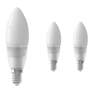 Calex, Mehrfachpackung 3x Calex Smart Kerze LED Glühbirne E14 4,5W 400lm 2200-4000K | Tuya Wifi - Abstimmbares Weiß, Mehrfachpackung 3x Calex Smart Tuya Wifi E14 Kerze Fadenlampe 4.5W 400lm - 822-840 Abstimmbares Weiß | Dimmbar - Ersatz für 40W